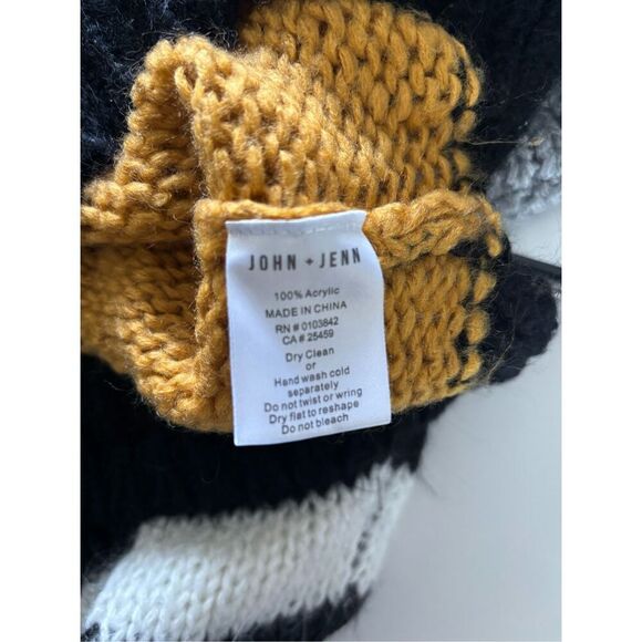 John + Jenn Womens Size Small Multi Color Striped Knit Crew Neck Sweater - Picture 3 of 9